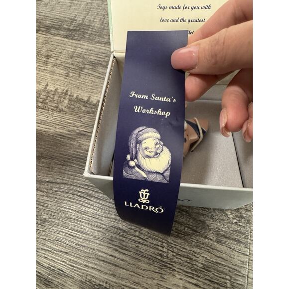 Lladro Santa's Workshop Little Aviator 1996 Ornament Mint In Box 6502 Vintage - Picture 7 of 12